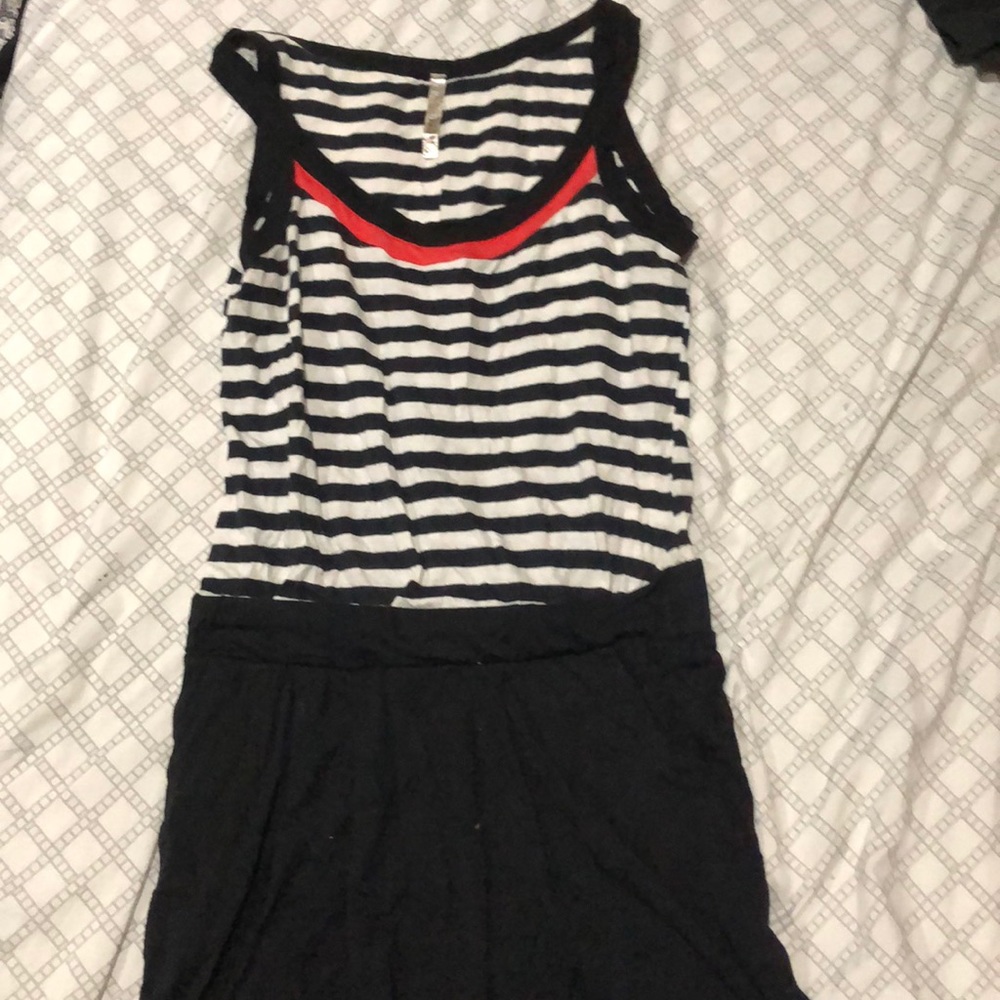 Black and white dress